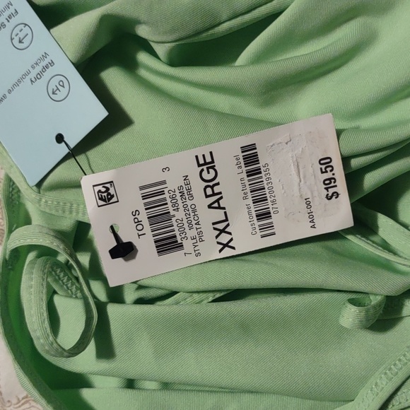 Ideology Strappy Tank Top Pistachio Green XXL - Picture 8 of 8